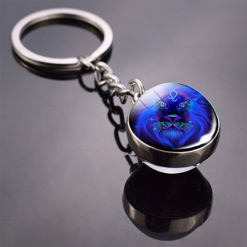 12 constellation key ring