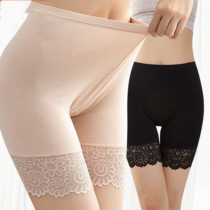 High-waist Safety Pants, Anti-fade Women's Lace Without Curling