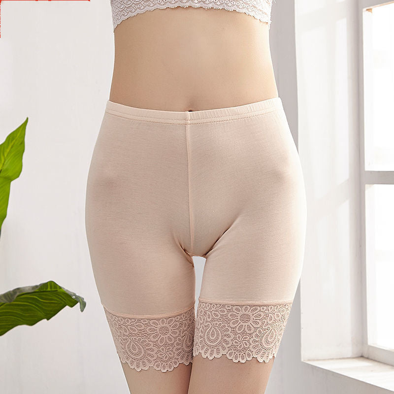 High-waist Safety Pants, Anti-fade Women's Lace Without Curling