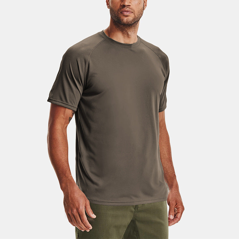 Summer Exercise T-shirt Men's Loose Round Neck