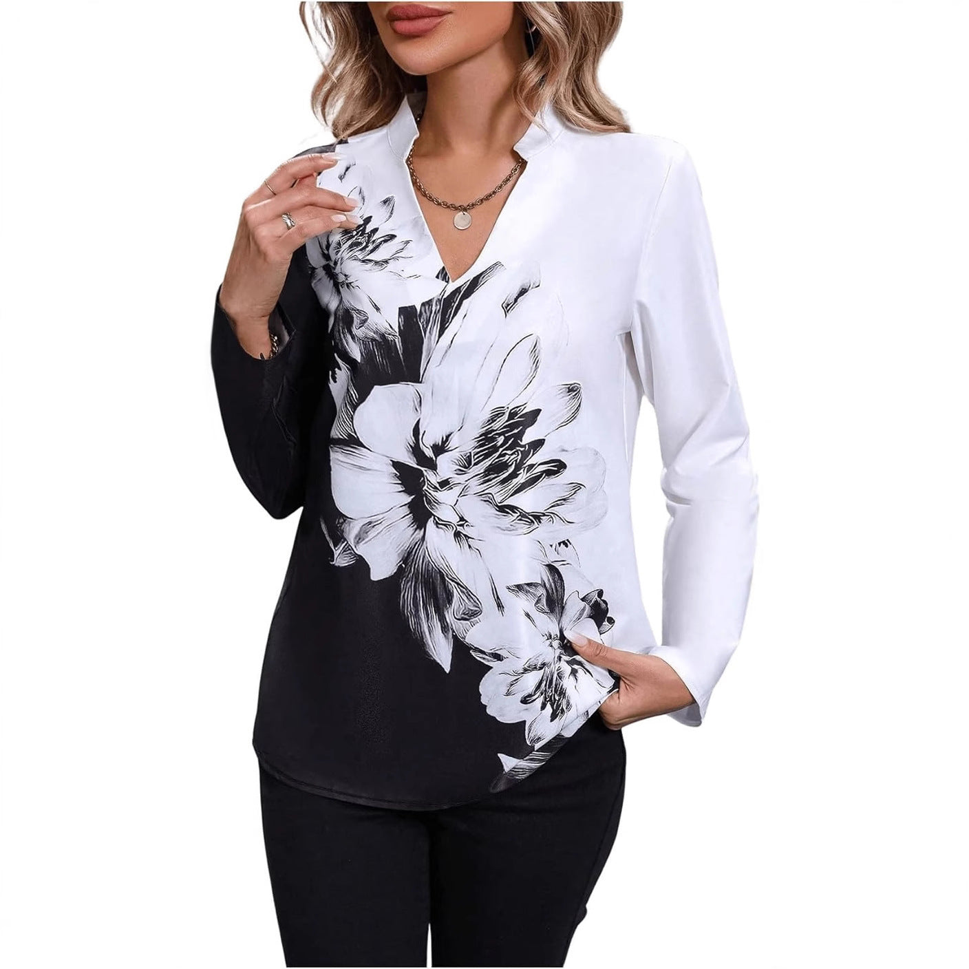 Flower Fashion Individual Casual Loose Women's Wear