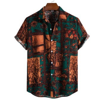 Men's Youth Fashion Slim-fitting Cool Short Sleeve