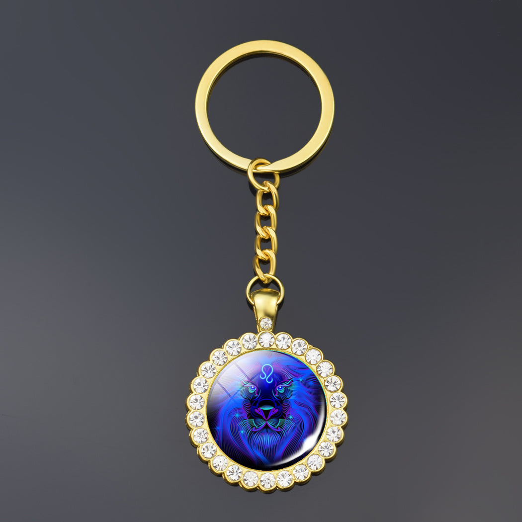 12 constellation key ring