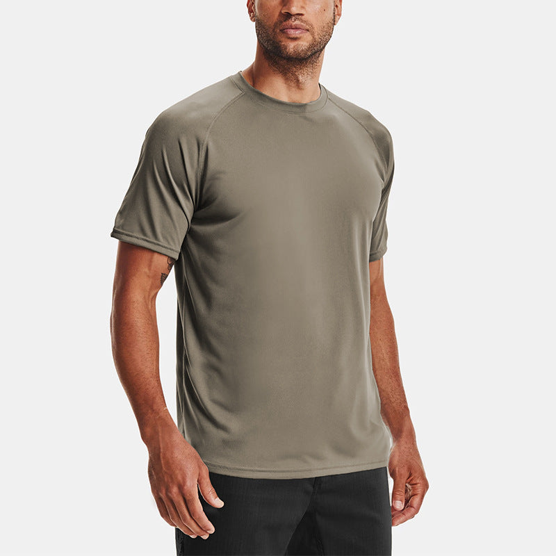 Summer Exercise T-shirt Men's Loose Round Neck