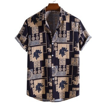Men's Youth Fashion Slim-fitting Cool Short Sleeve