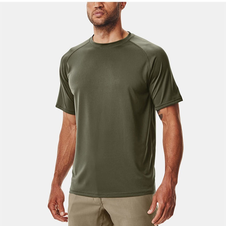 Summer Exercise T-shirt Men's Loose Round Neck